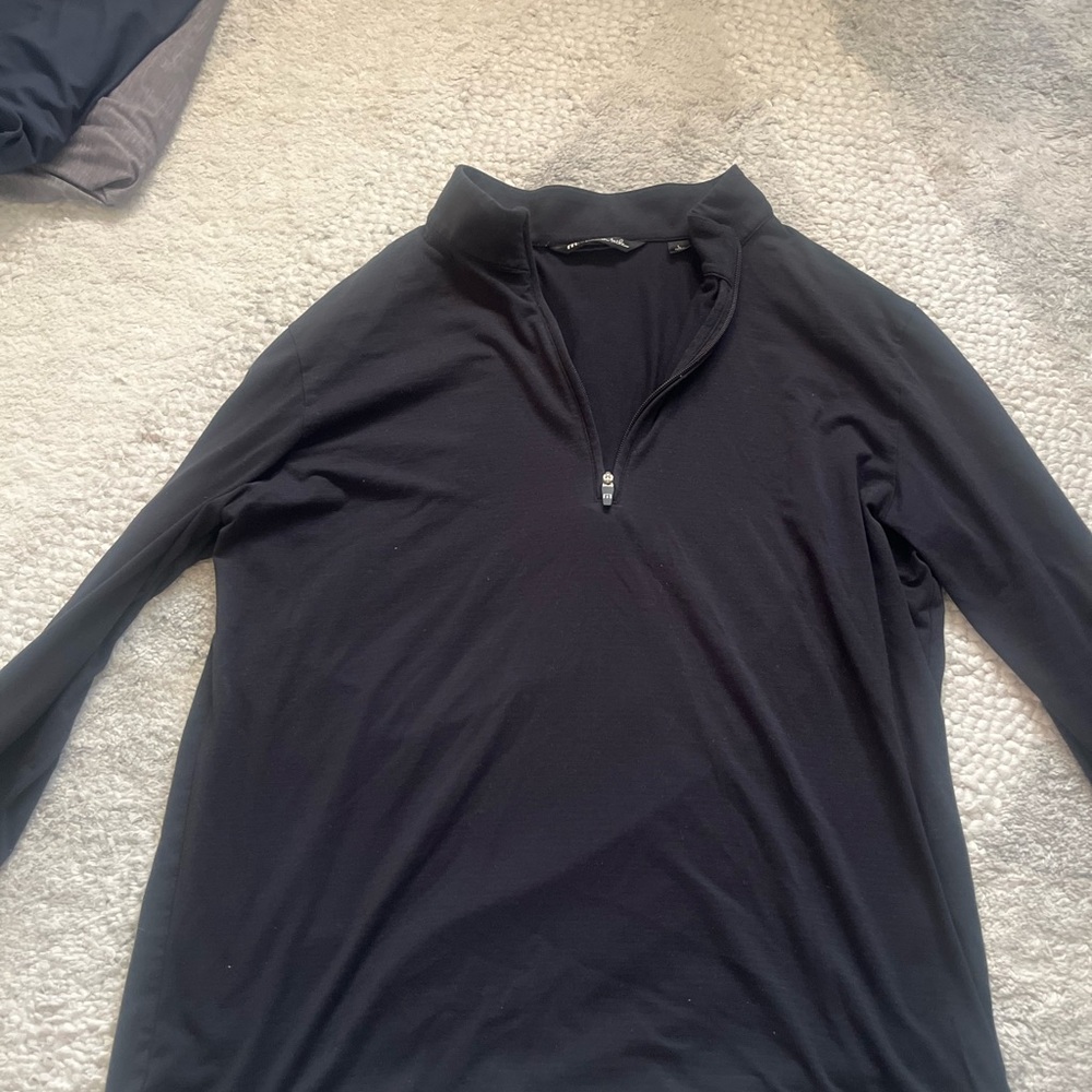 Black Travis Mathew quarter zip, size large